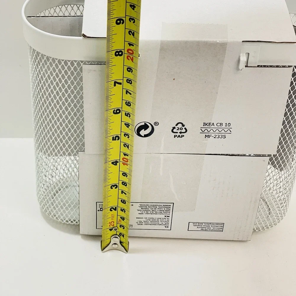 IKEA Skadis White Mesh Storage Basket Set of 3 for Skadis Pegboard System